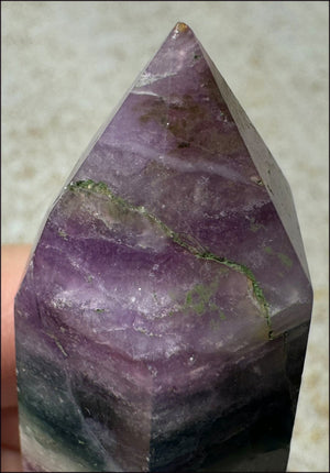 FLUORITE Crystal Obelisk - Peace & Calm, Great for meditation!