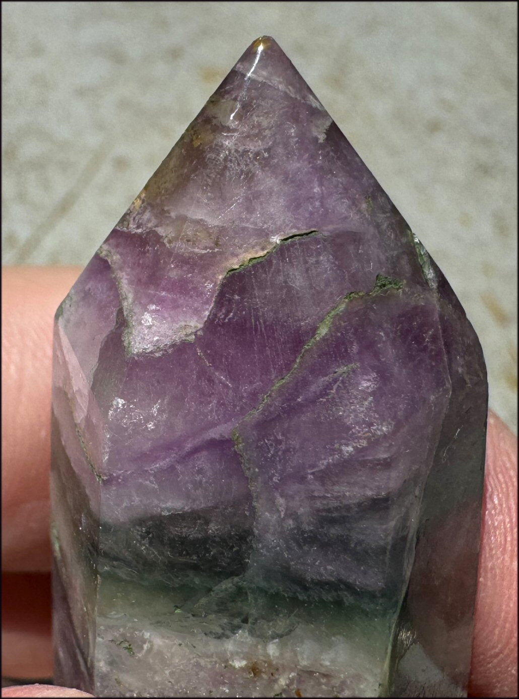 FLUORITE Crystal Obelisk - Peace & Calm, Great for meditation!