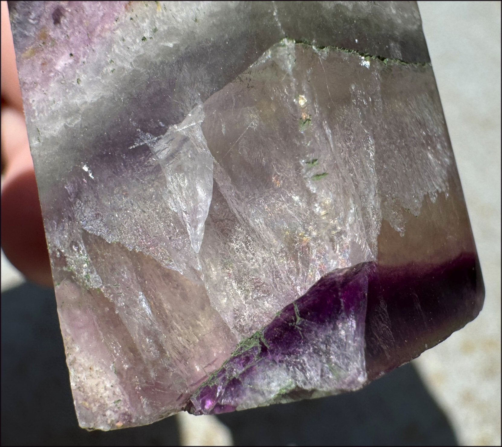 FLUORITE Crystal Obelisk - Peace & Calm, Great for meditation!