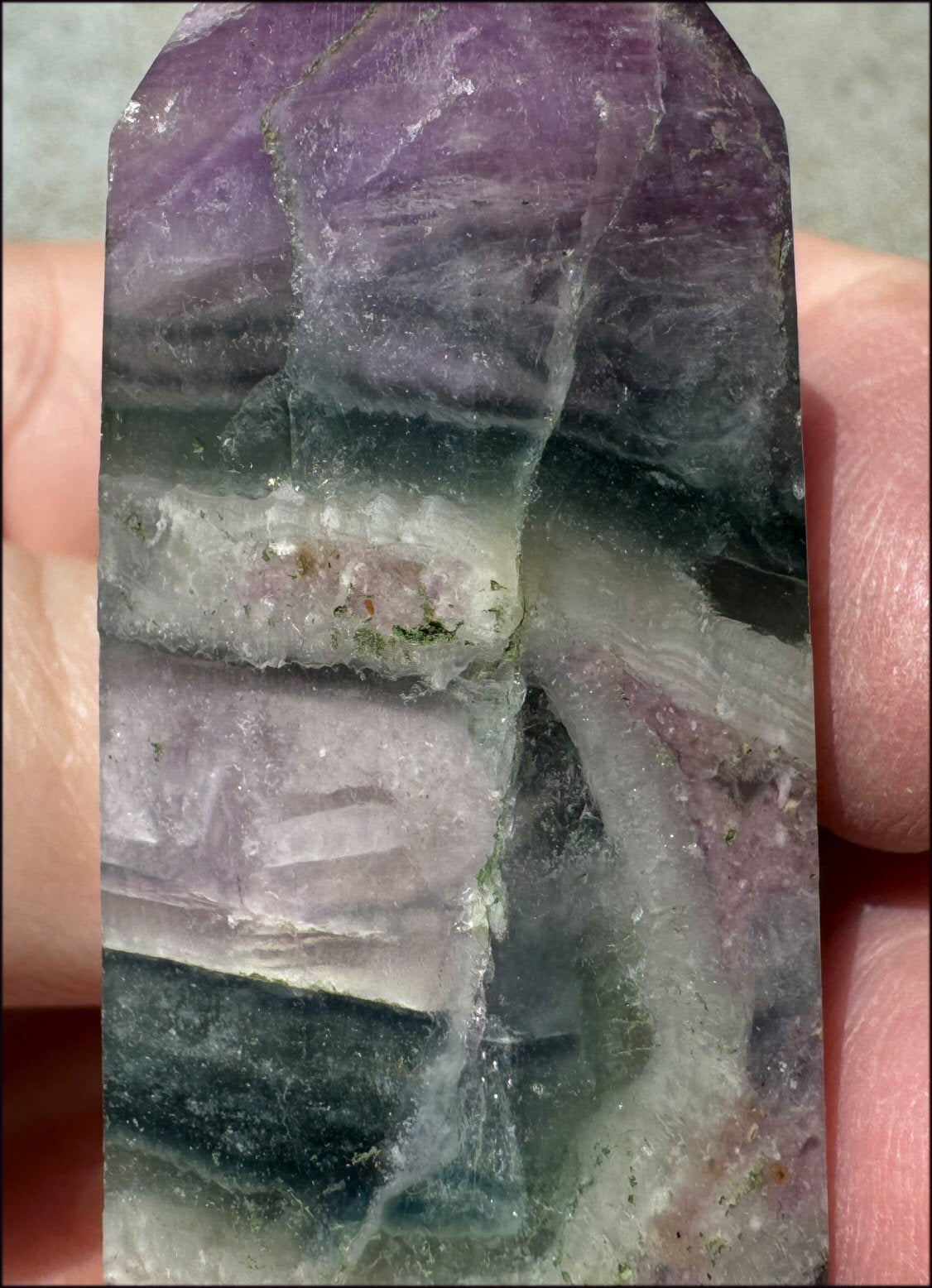 FLUORITE Crystal Obelisk - Peace & Calm, Great for meditation!