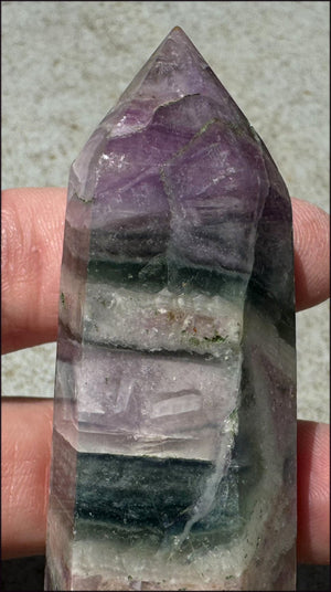 FLUORITE Crystal Obelisk - Peace & Calm, Great for meditation!