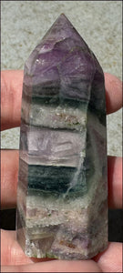 FLUORITE Crystal Obelisk - Peace & Calm, Great for meditation!