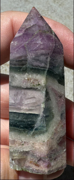 FLUORITE Crystal Obelisk - Peace & Calm, Great for meditation!