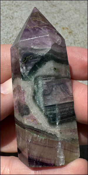 FLUORITE Crystal Obelisk - Peace & Calm, Great for meditation!