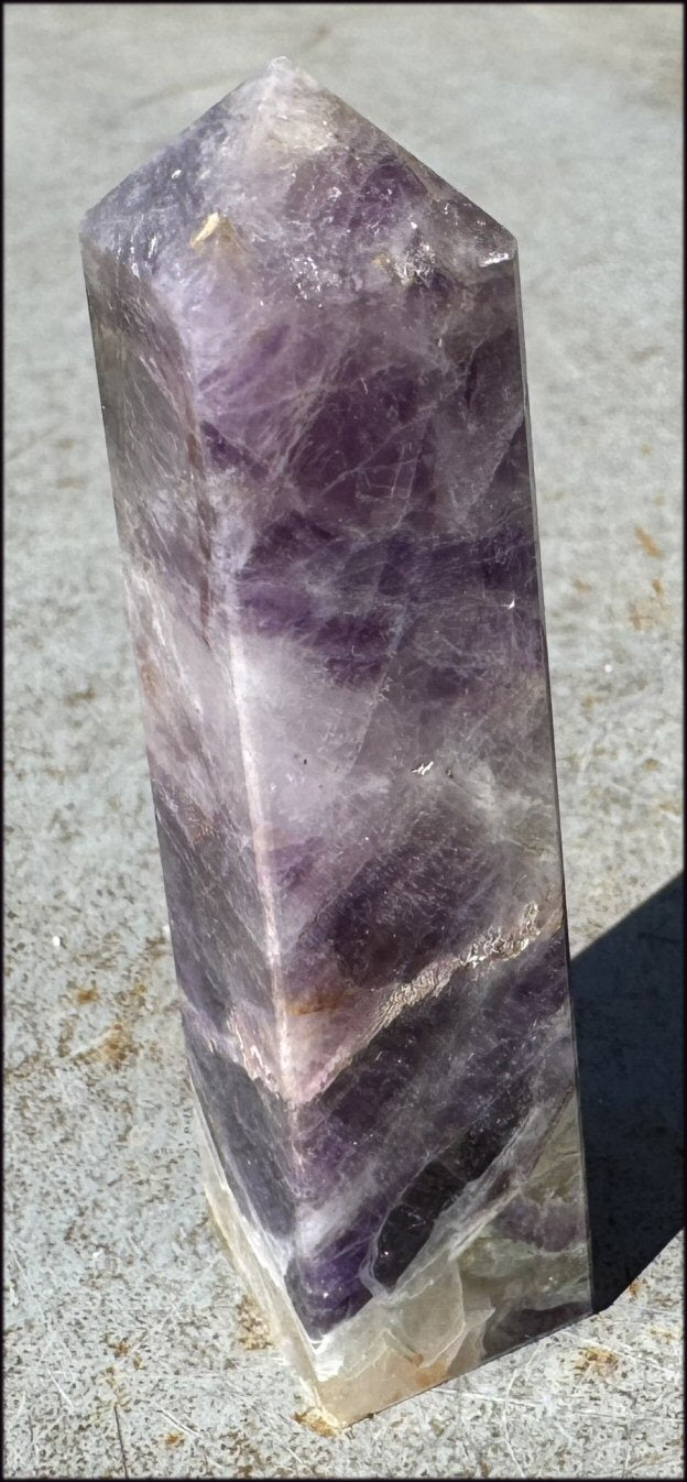 Polished Brazilian Super 7 Crystal Obelisk - AKA Melody's Stone