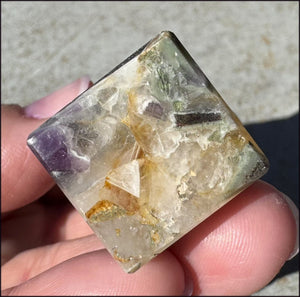 Polished Brazilian Super 7 Crystal Obelisk - AKA Melody's Stone