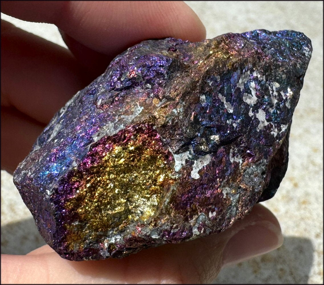 ~Rainbow Colors~ Mexican Peacock Ore / Chalcopyrite Specimen - Confidence