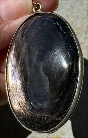 ~Flashy~ Hypersthene AKA Black Labradorite Crystal PENDANT - Repel negativity