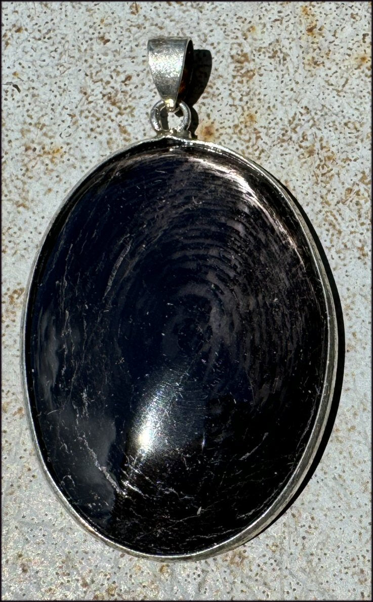 ~Flashy~ Hypersthene AKA Black Labradorite Crystal PENDANT - Repel negativity