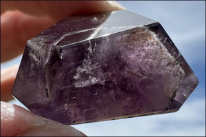 Brazilian Amethyst Collector's Crystal Point with PHANTOMS - with Synergy 18+ years