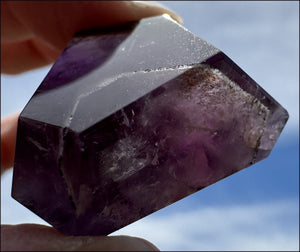 Brazilian Amethyst Collector's Crystal Point with PHANTOMS - with Synergy 18+ years