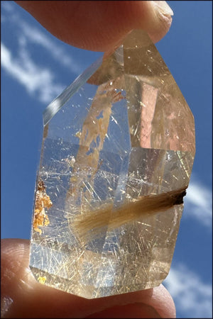 Rutilated Brazilian Shaman's Window Crystal Point - with Synergy 15+ years