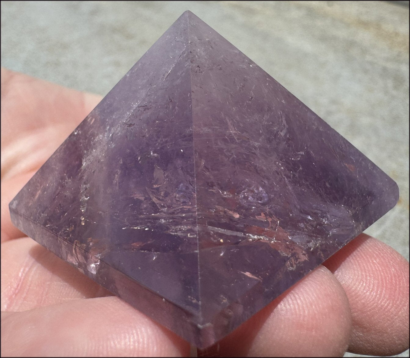 Brazilian Amethyst Crystal PYRAMID - Divine Guidance - with Synergy 16+ yrs