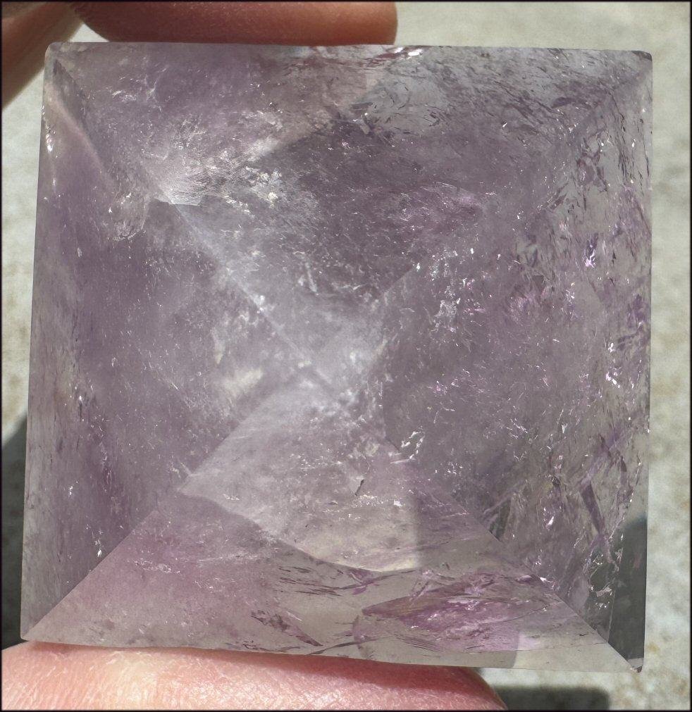 Brazilian Amethyst Crystal PYRAMID - Divine Guidance - with Synergy 16+ yrs