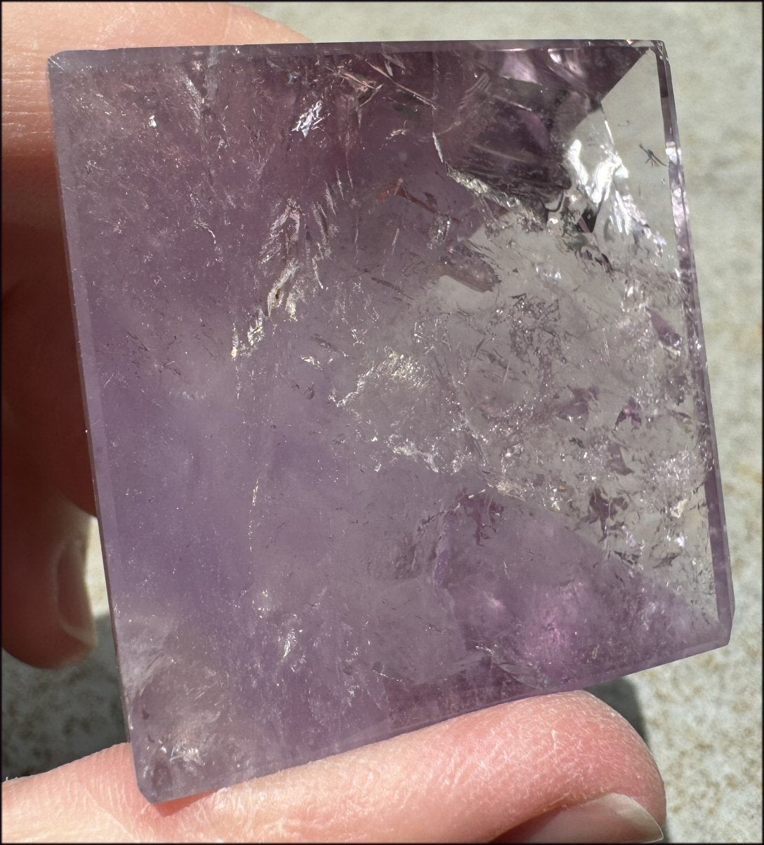 Brazilian Amethyst Crystal PYRAMID - Divine Guidance - with Synergy 16+ yrs