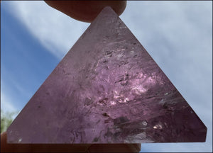 Brazilian Amethyst Crystal PYRAMID - Divine Guidance - with Synergy 16+ yrs