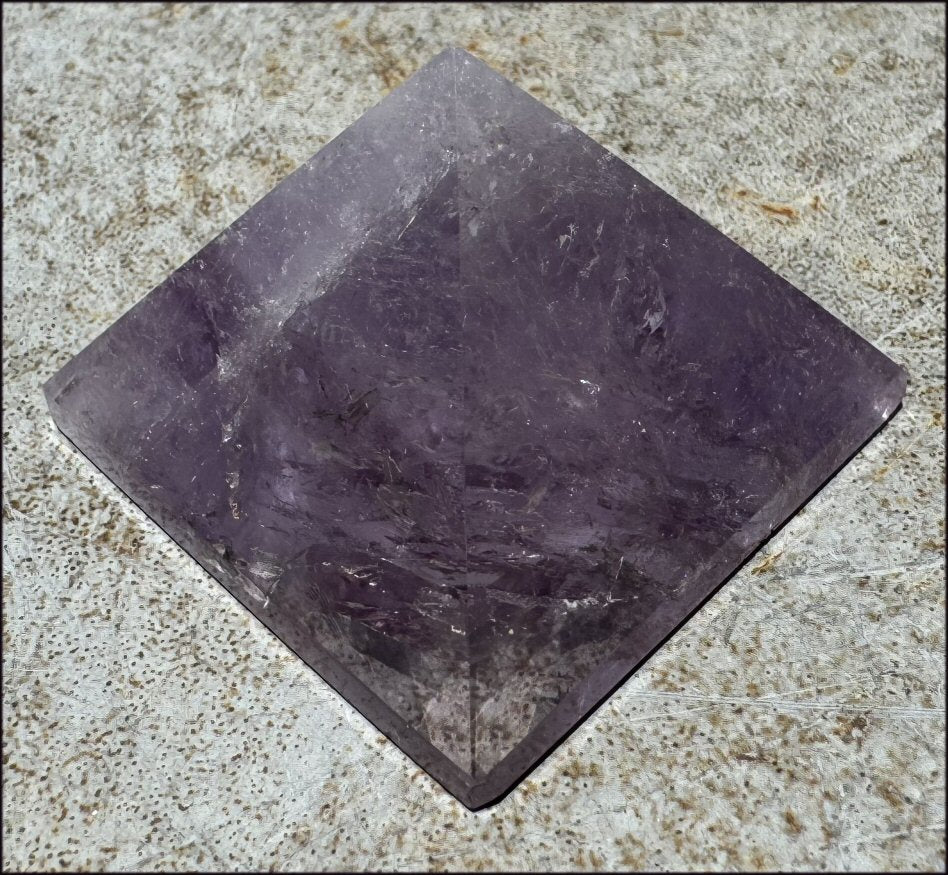 Brazilian Amethyst Crystal PYRAMID - Divine Guidance - with Synergy 16+ yrs