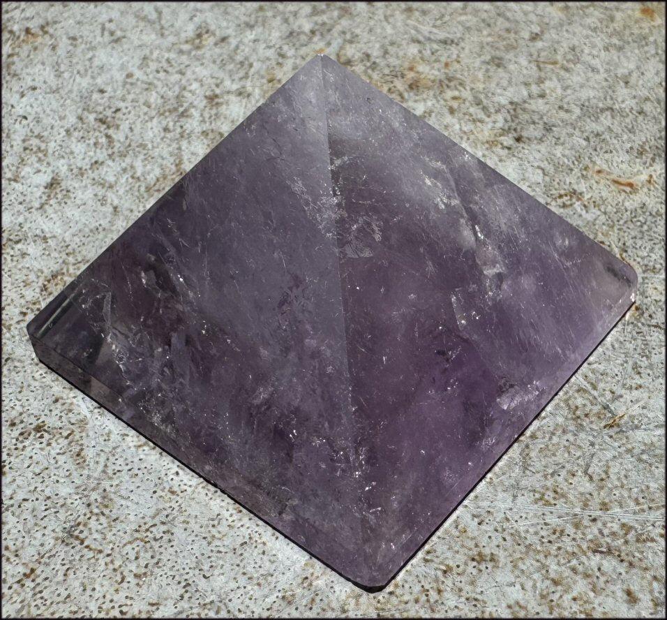 Brazilian Amethyst Crystal PYRAMID - Divine Guidance - with Synergy 16+ yrs