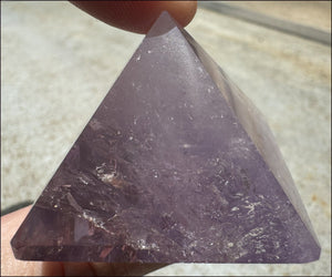 Brazilian Amethyst Crystal PYRAMID - Divine Guidance - with Synergy 16+ yrs