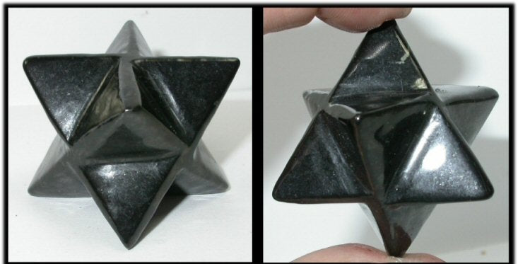 SHUNGITE Merkaba Star - Vitality, Connect with Mother Earth!