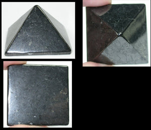 Russian SHUNGITE Crystal Pyramid - An excellent protection stone.