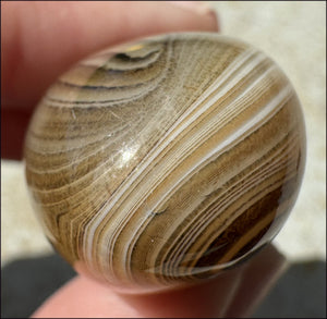 ~Fabulous~ Madagascar SILK AGATE Crystal Pocket / Palm Stone