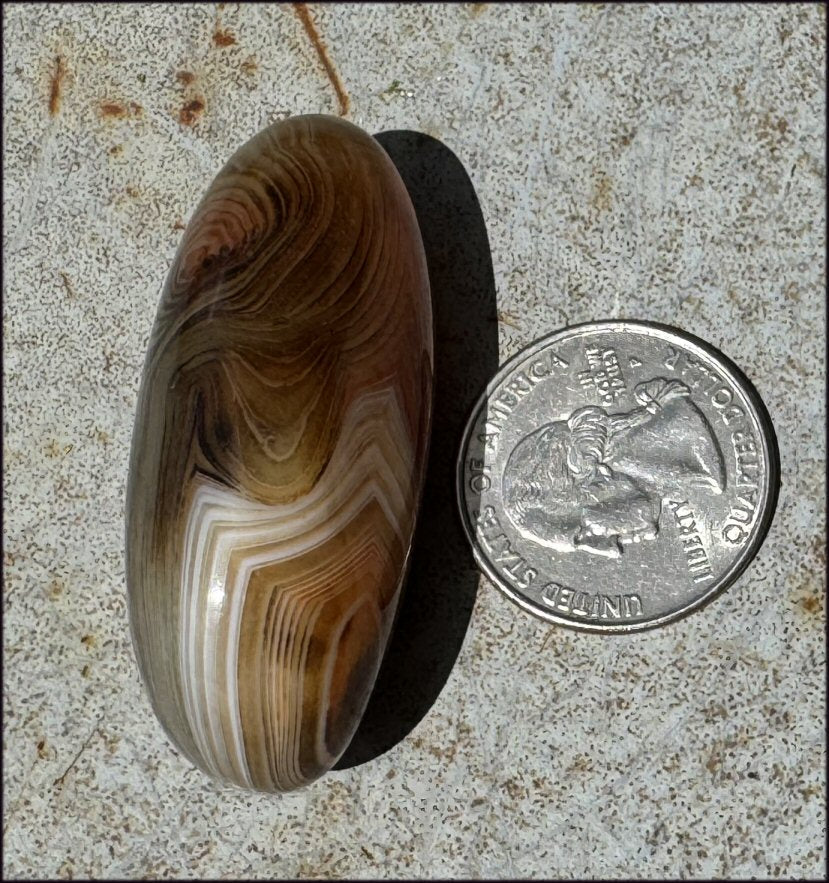 ~Fabulous~ Madagascar SILK AGATE Crystal Pocket / Palm Stone