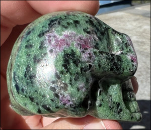 Rubycrosite Crystal Skull - Vitality, Awareness - with Synergy 7+ yrs