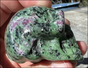 Rubycrosite Crystal Skull - Vitality, Awareness - with Synergy 7+ yrs