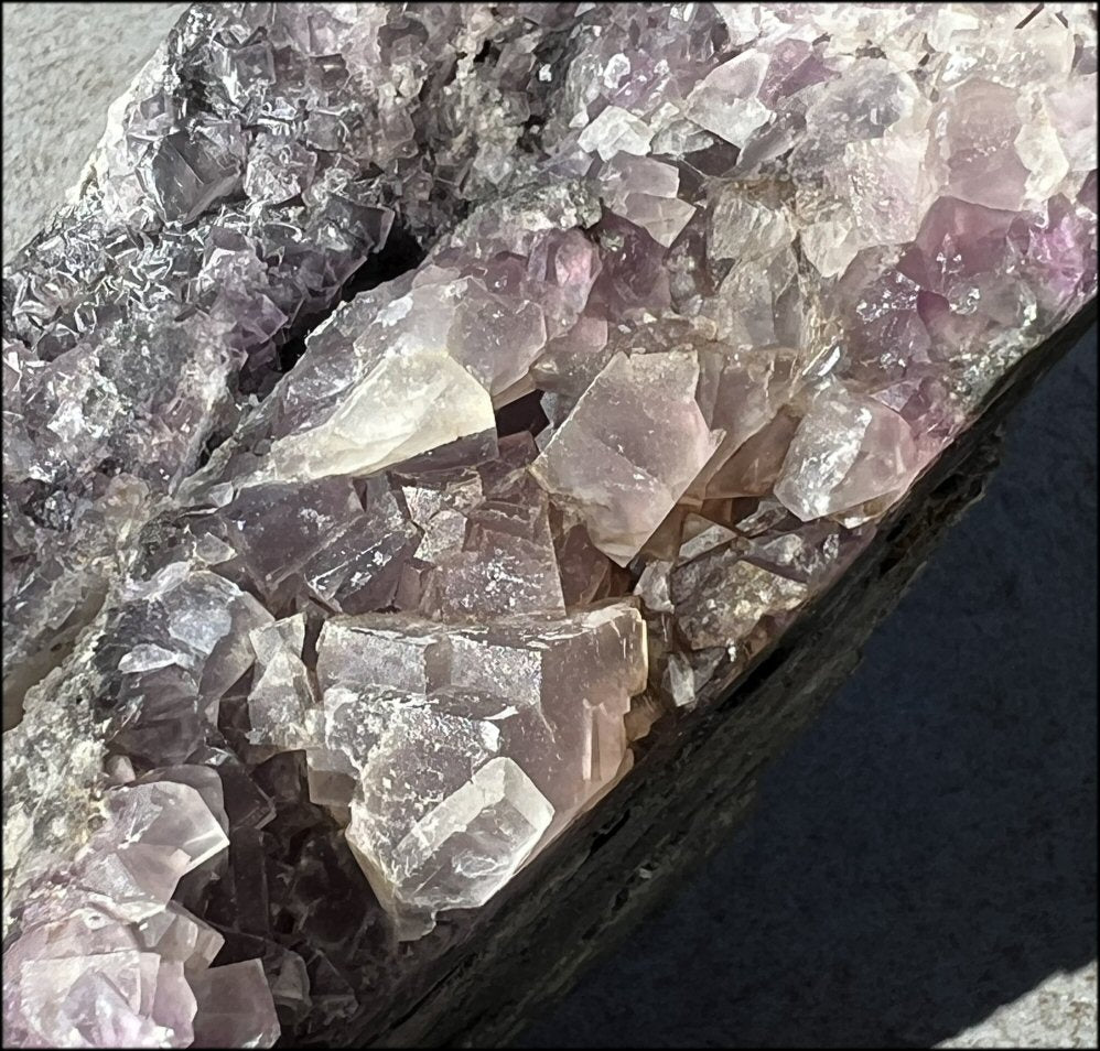 Fluorite and Limestone METAMORPHOSIS Crystal Skull - Calming, Great for meditation