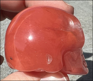 Strawberry Quartz CRYSTAL SKULL - Repel negative energies - with Synergy 6+ yrs