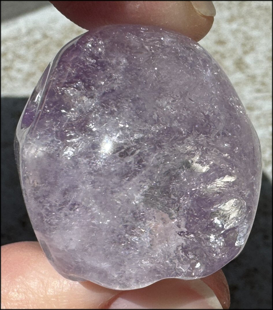 Small AMETHYST Crystal Skull with Rainbows - Divination - with Synergy 8+ yrs