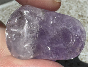 Small AMETHYST Crystal Skull with Rainbows - Divination - with Synergy 8+ yrs