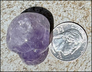 Small AMETHYST Crystal Skull with Rainbows - Divination - with Synergy 8+ yrs