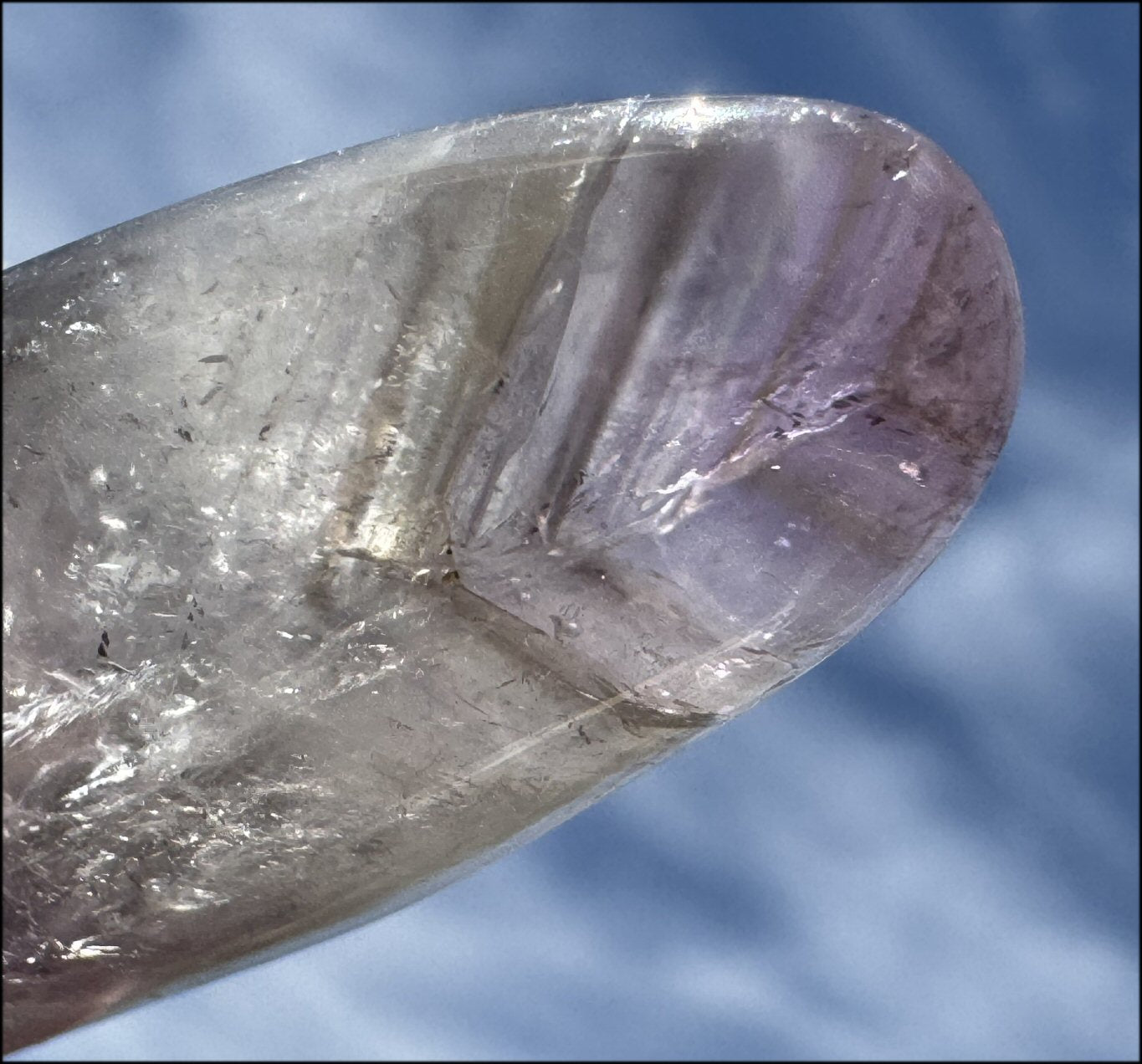 Amethyst ANUNNAKI STYLE Crystal Skull with Smoky Phantoms