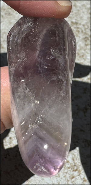 Amethyst ANUNNAKI STYLE Crystal Skull with Smoky Phantoms