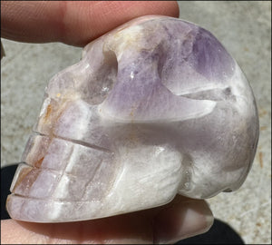 Chevron Amethyst Crystal Skull - Dream Work, Inner Journeying - with Synergy 7+yrs