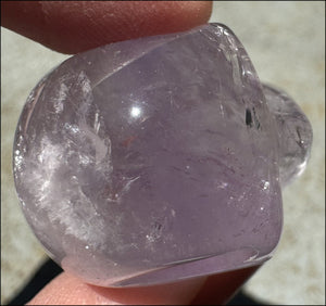 Small AMETHYST Crystal Skull with Rainbows - Divination - with Synergy 8+ years