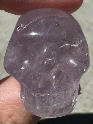 Small AMETHYST Crystal Skull with Rainbows - Divination - with Synergy 8+ years