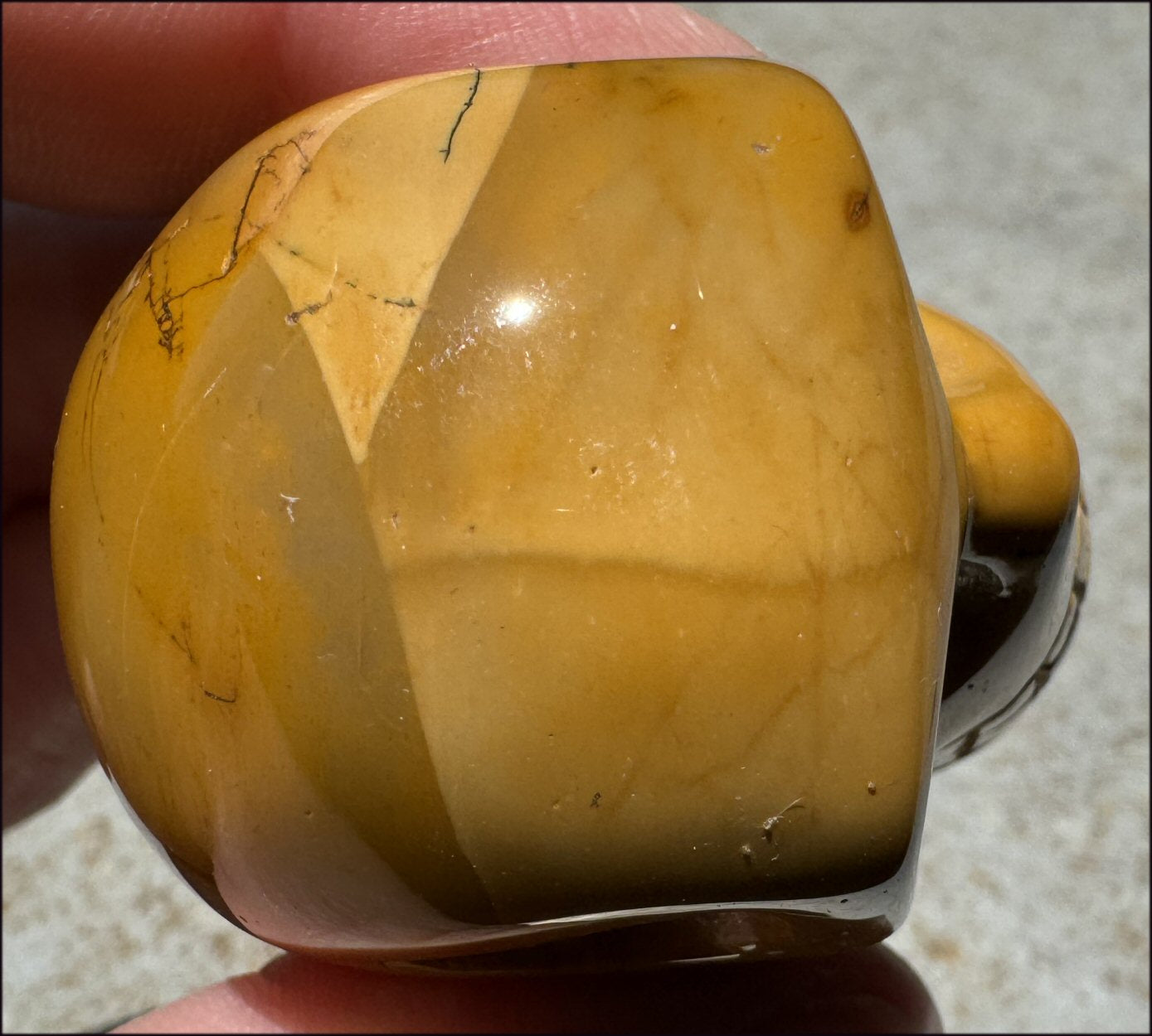 Vibrant Golden Yellow MOOKAITE Crystal Skull - Joy! - with Synergy 12+ years