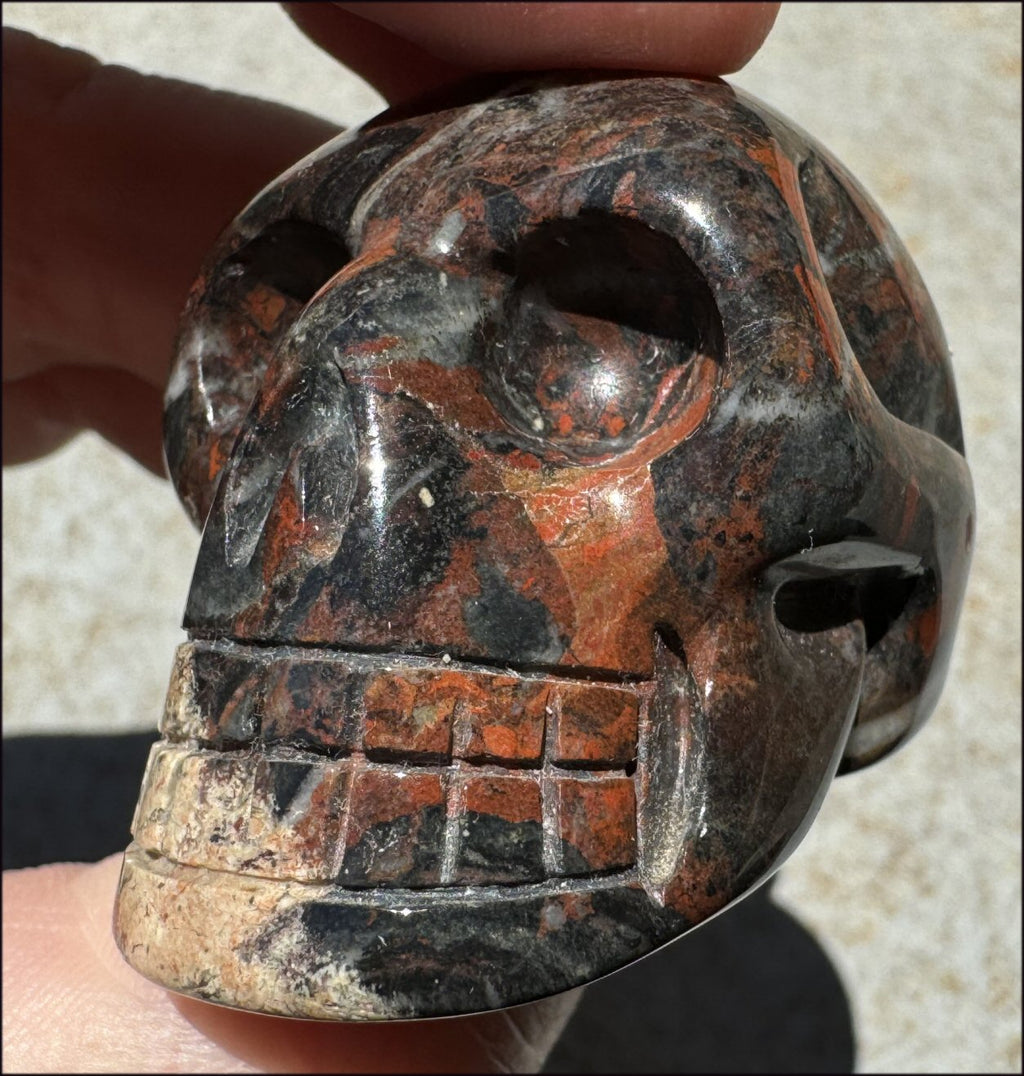 Brecciated Jasper CRYSTAL SKULL - Use with Dowsing, Animal Communication