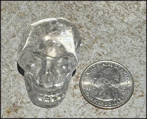 ~A Quality~ QUARTZ Crystal Skull with Lovely Veils - Focus, Transformation