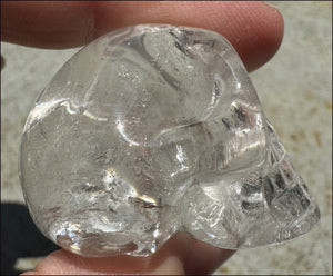 ~A Quality~ QUARTZ Crystal Skull with Lovely Veils - Focus, Transformation