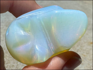 Rainbow OPALITE Crystal Skull - Divination, Remove blockages