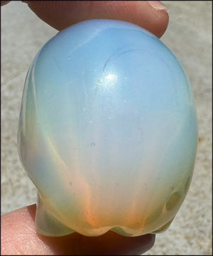 Rainbow OPALITE Crystal Skull - Divination, Remove blockages