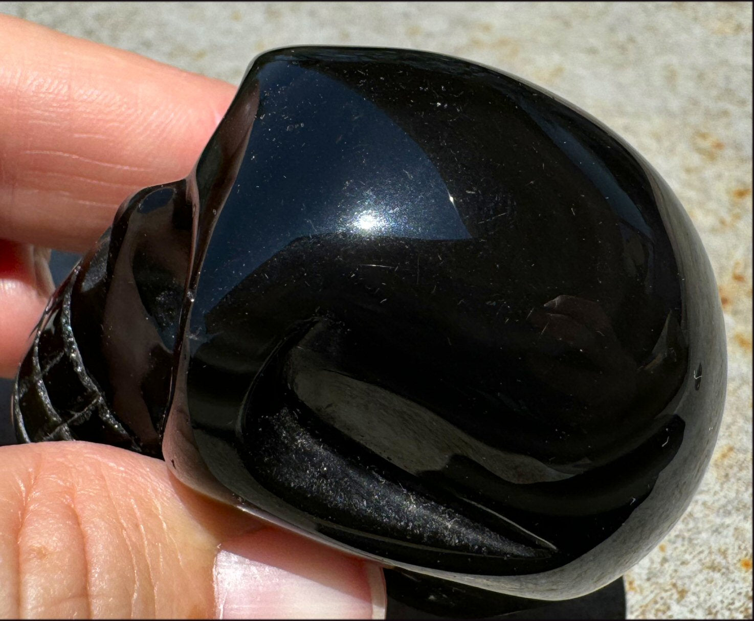 Rainbow OBSIDIAN Crystal Skull - Love and light, Clarity - with Synergy 12+ years