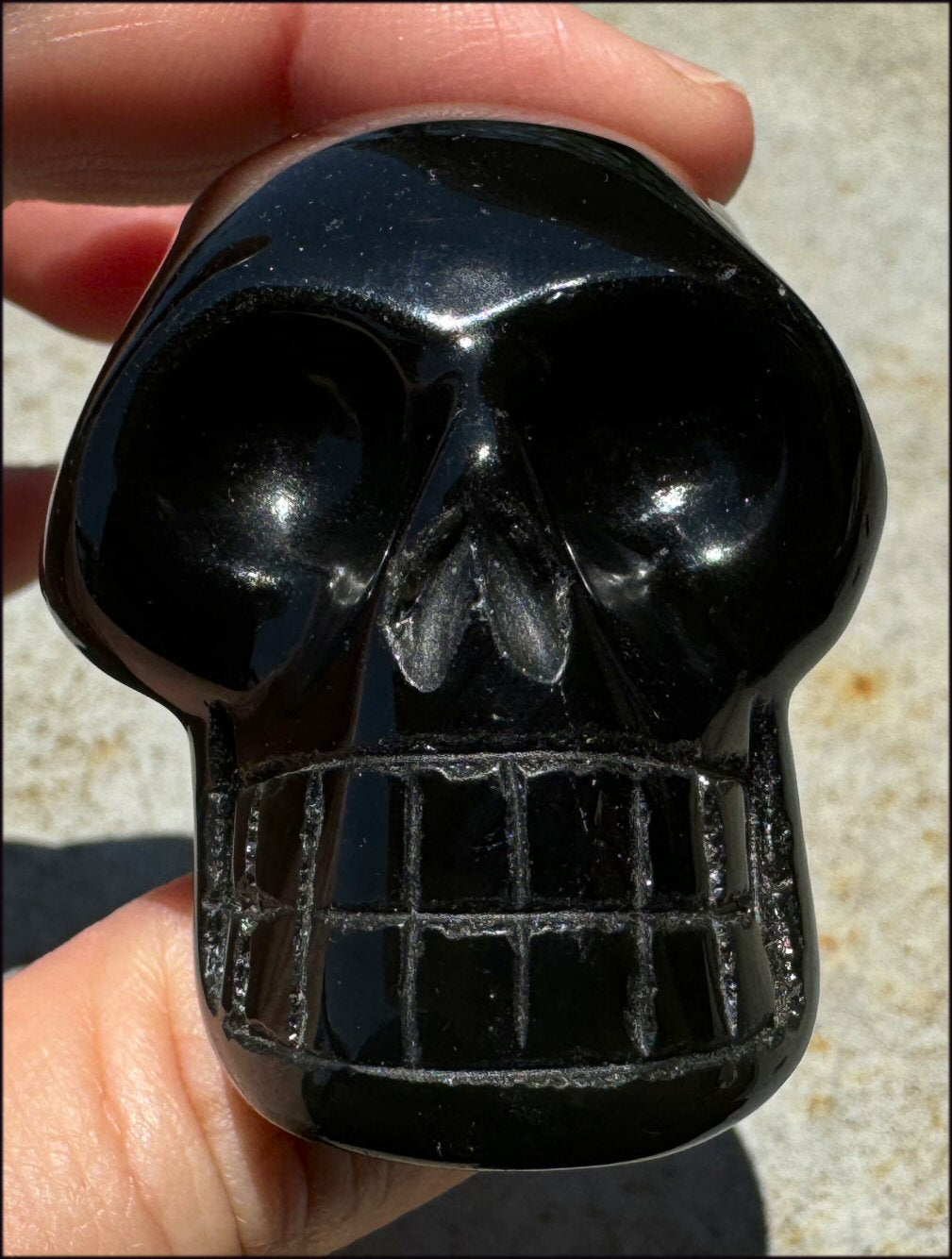 Rainbow OBSIDIAN Crystal Skull - Love and light, Clarity - with Synergy 12+ years