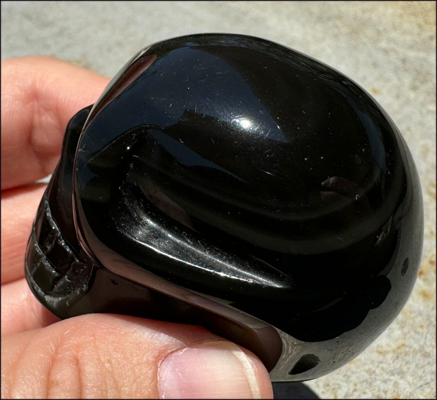 Rainbow OBSIDIAN Crystal Skull - Love and light, Clarity - with Synergy 12+ years