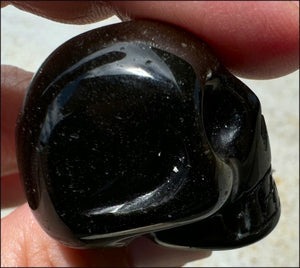 Golden SHEEN OBSIDIAN Crystal Skull - Clarity, Scrying