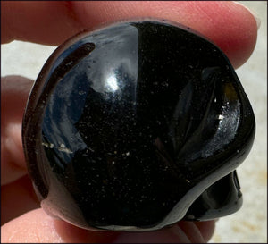 Golden SHEEN OBSIDIAN Crystal Skull - Clarity, Scrying